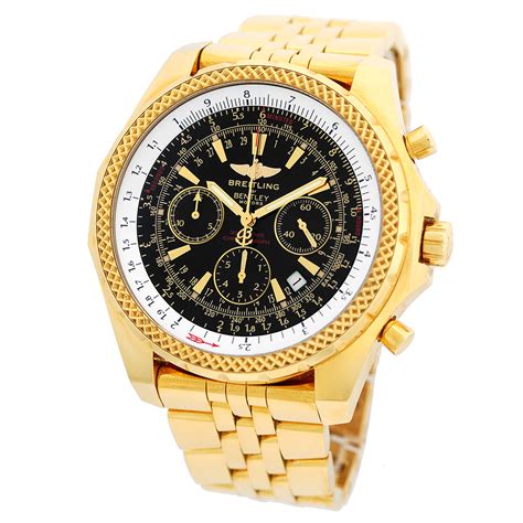 breitling bentley gold ebay|real breitling bentley watch.